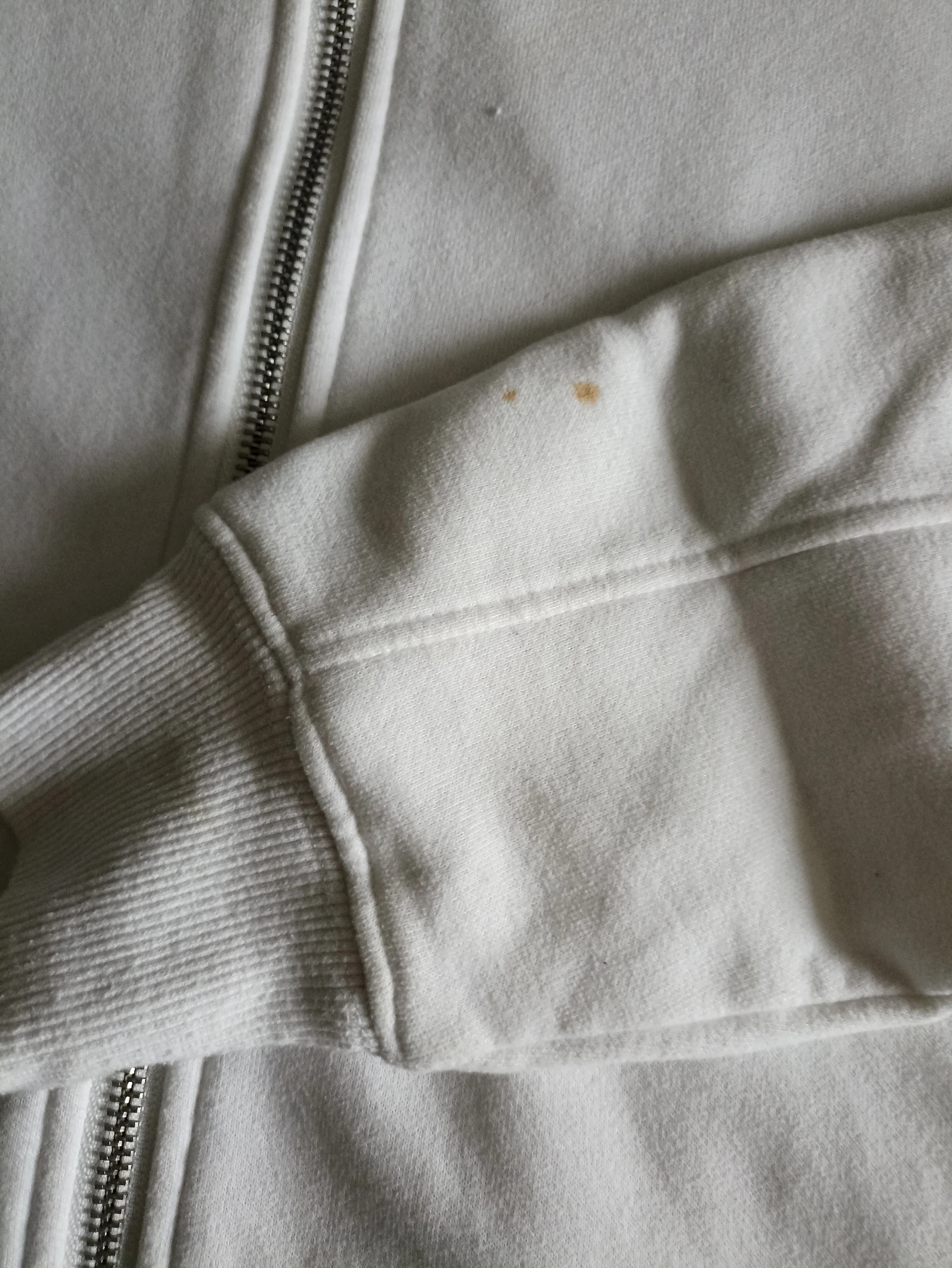 Moletom com capuz e zíper branco AMISU - Estilo Oversize Despojado – photo 4